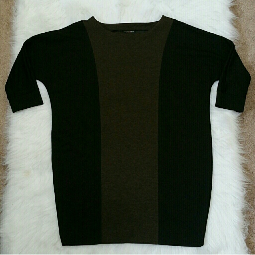 New York and Company Black and Brown Tunic Dress